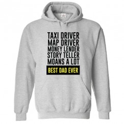 Best Dad Ever Classic Unisex Kids and Adults Pullover Dad Hoodie							 									 									